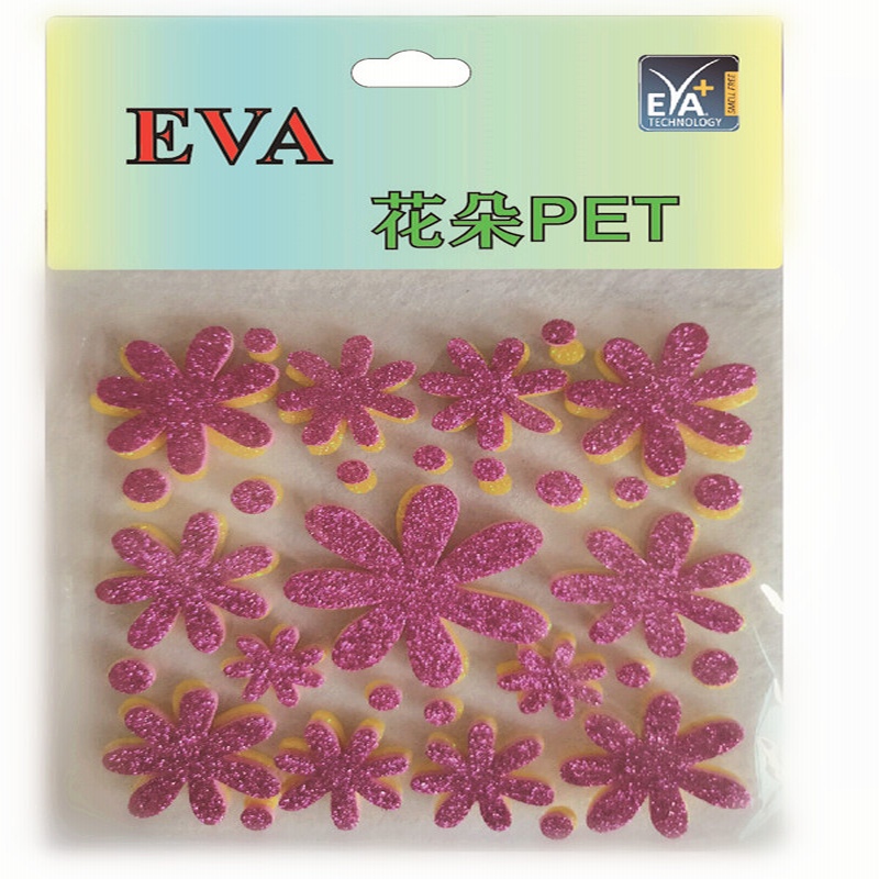 Pegatinas de espuma PET Espuma Glitter PET Espuma PET